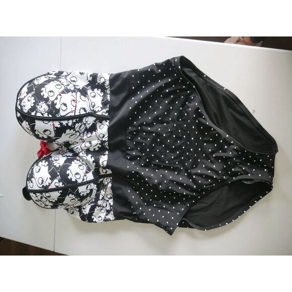 Betty Boop x Unique Vintage Boop Boop A Doop Clemente Swimsuit One Piece 3X - Picture 2 of 10